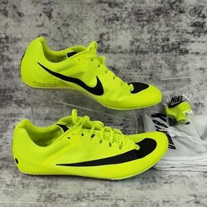 NIB No Box Lid Nike Zoom Rival Sprint Track Spikes Yellow Men's‎ 14 DC8753 700